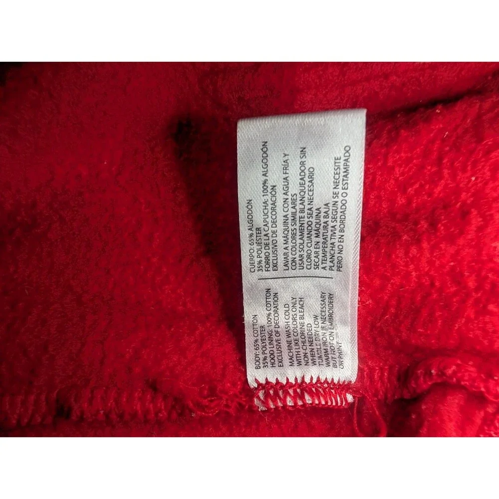 U.s. Polo Assn.  Hoodie Red Large Size Men’s Red Labeled Hooded Zip Jacket - Picture 9 of 10